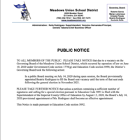 TO ALL MEMBERS OF THE PUBLIC: PLEASE TAKE NOTICE